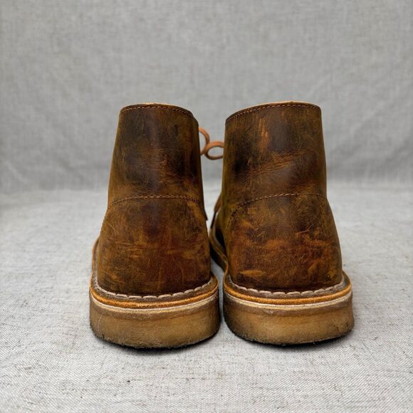 Clarks Originals Desert Boot Brown Leather Beeswax Chukka Lace Up Women's 8.5 - Picture 6 of 11